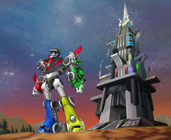 Voltron & the Castle of Lions from Voltron Force